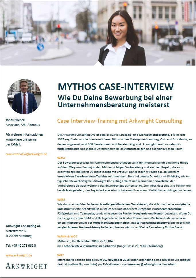 Case-Interview-Training mit Arkwright Consulting