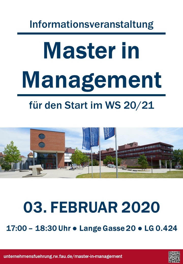 Informationsveranstaltung Master in Management