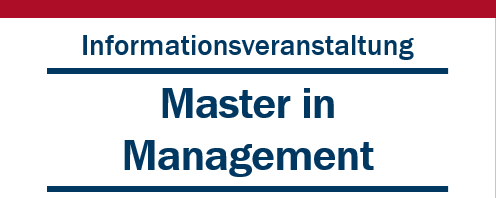 Upcoming information events Master in Management: