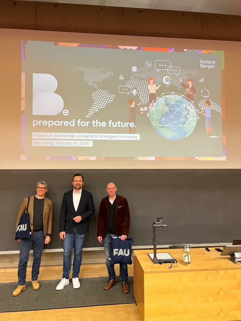 Exciting guest lecture “Be prepared for the future.” by Roland Berger