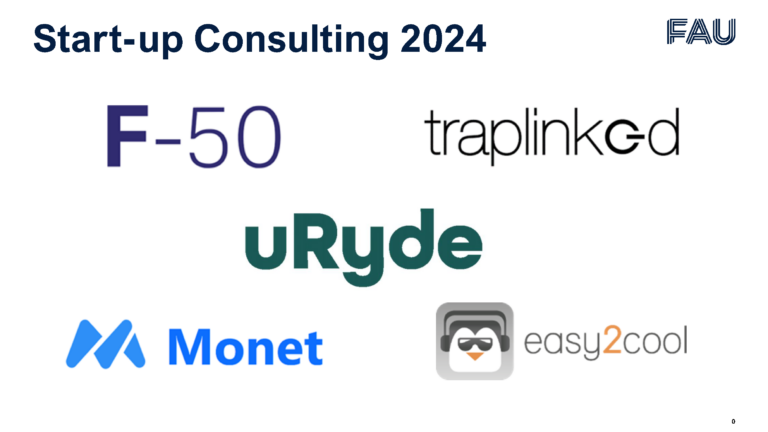 Kick-off of Start-up Consulting 2024 with five innovative start-ups