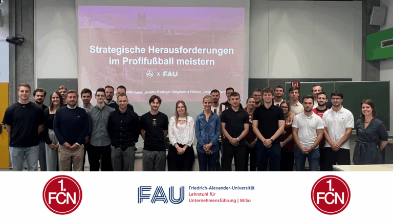 Final presentations of the seminar „Strategische Herausforderungen im Profifußball“