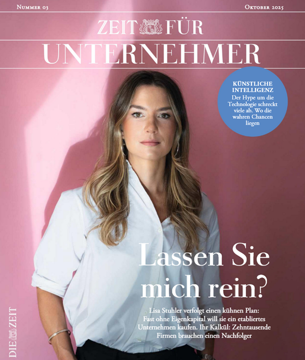 Article in “Zeit für Unternehmer” on the topic of search funds